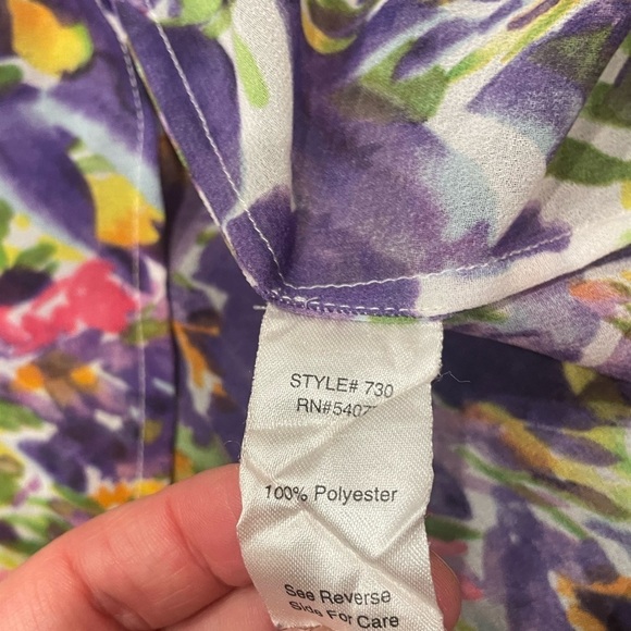 CABI Petals Floral Tank Blouse Size S - Picture 8 of 8